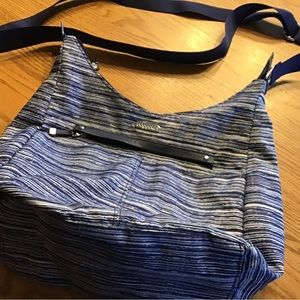 Bagallini Blue and White Cross Body Purse